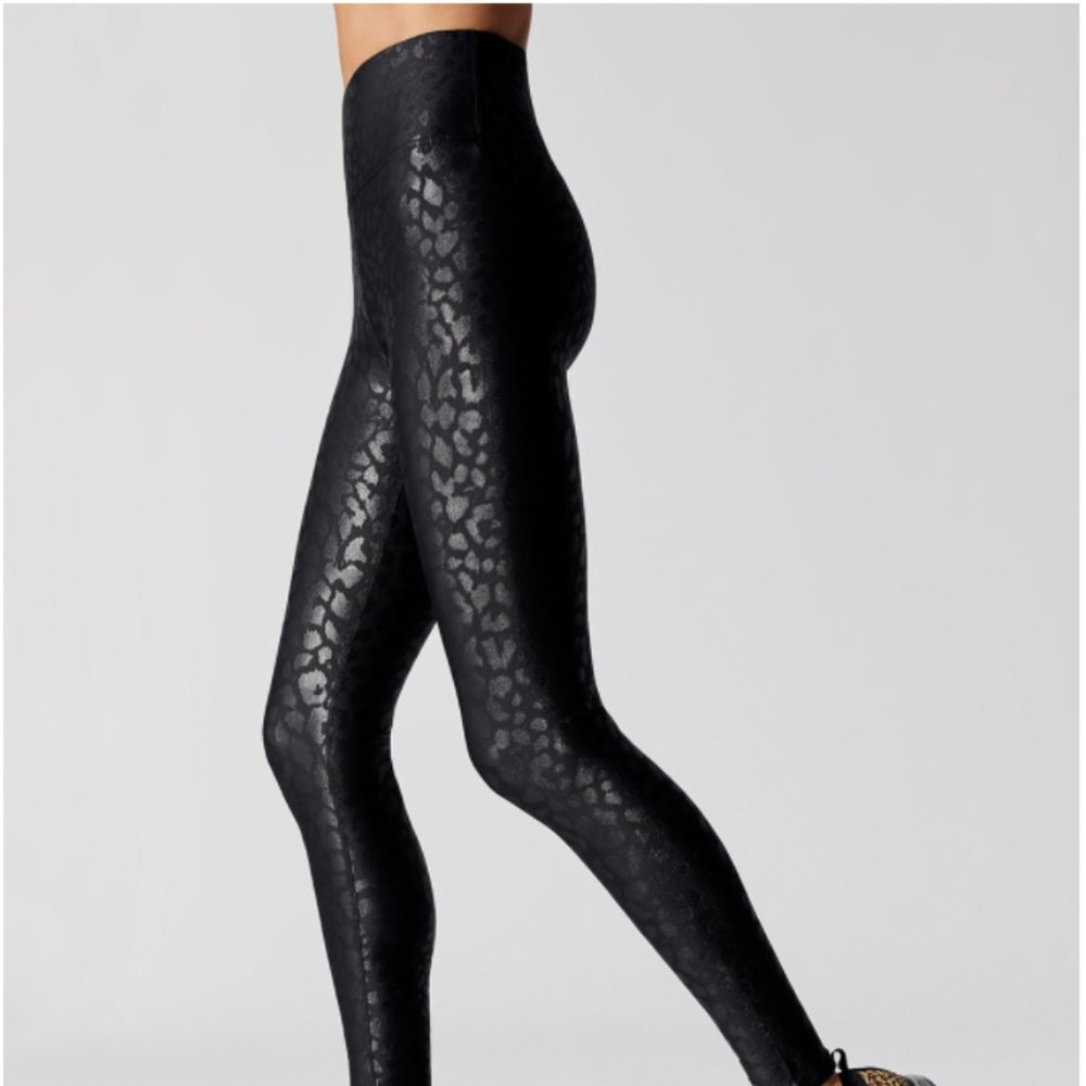 Leopard Takara Shine Leggings Carbon38